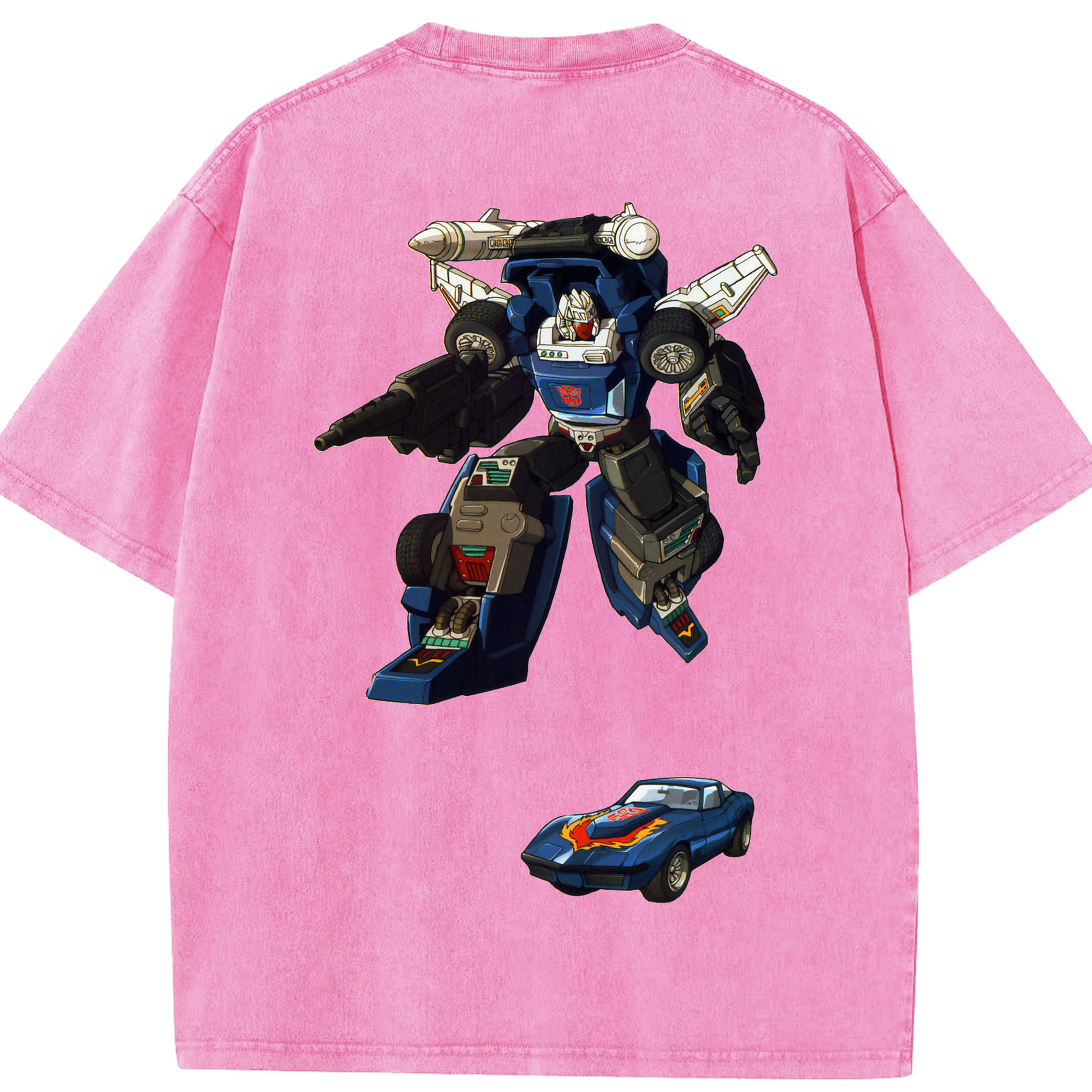 （画像用）  綿100% ヴィンテージ風 半袖Tシャツ（背面プリント）
